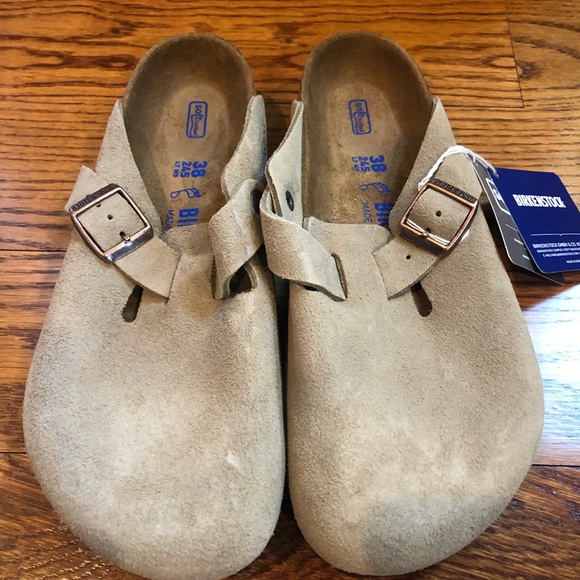 Birkenstock Shoes | Birkenstock Boston Taupe 7 Medium New | Poshmark